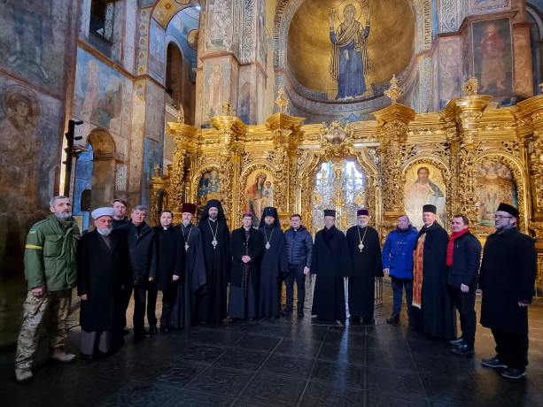 Prayer for Ukraine held in St Sophia Cathedral, despite the shelling of Kyiv with Russian missiles