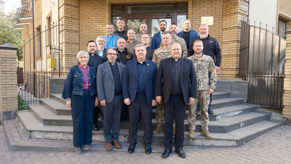 Representatives of the Military Chaplaincy Service and the Interfaith Council under the Ministry of Defence meet with Norwegian delegation